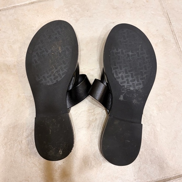 Like NEW worn 1x Toscanella Dainty Handmade in Italy Black Womens Sandals Sz 8.5 - Picture 7 of 9